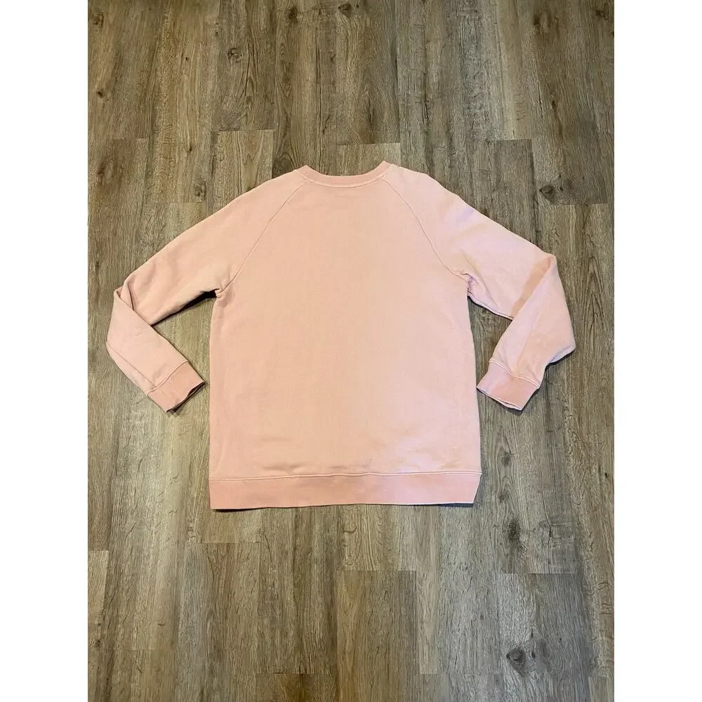Adidas Womens Pink Oversized Sweatshirt Size Medium - Picture 2 of 9